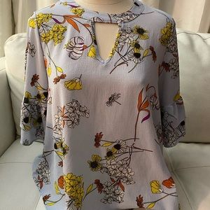 Floral Print blouse top